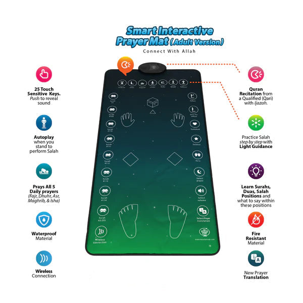 Smart Interactive Adult/Revert Prayer Mat - Path of salah